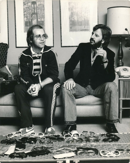 Elton JOHN Ringo STARR lunettes tirage argentique époque photo photographie