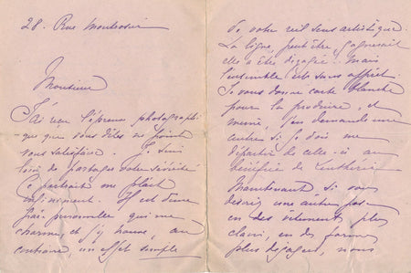 Marguerite ROLLAND juge ses portraits photographiques lettres autographes signée