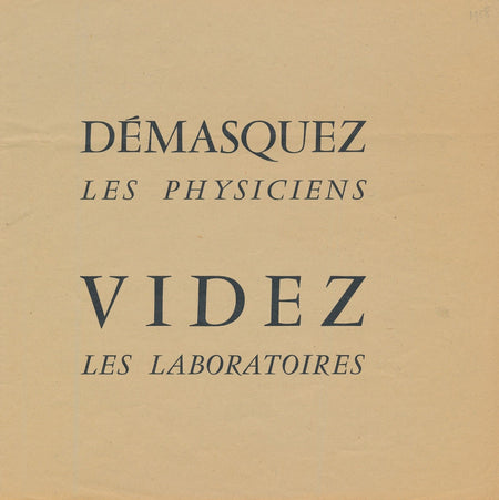 Surréalisme Breton Démasquez les phyiciens tract contre la bombe nucléaire