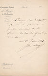 Jules PASDELOUP 2 autographes concert Bordeaux Heugel éditeur lettre