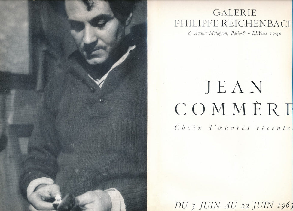 Jean COMMÈRE catalogue exposition 1963 peinture galerie Reichenbach