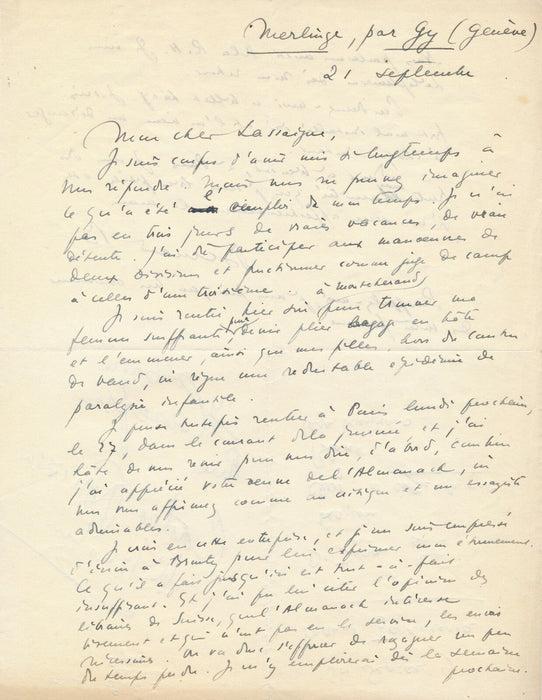 Bernard BARBEY correspondance autographe signée 8 lettre presse édition suisse