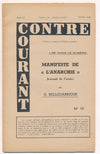 Anarchisme Contre Courant 2 numéros n° 66 - 1955 et n° 19 - 1958