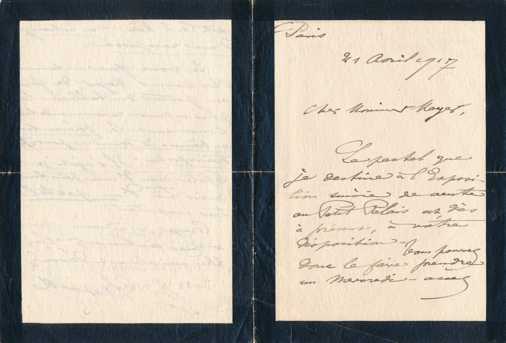 Léon LHERMITTE lettre autographe signée un pastel et non une peinture !