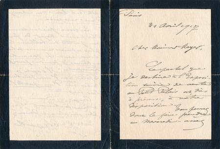 Léon LHERMITTE lettre autographe signée un pastel et non une peinture !