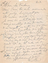 Édouard VUILLARD lettre autographe signée à Arthur FONTAINE