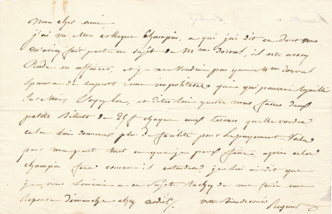 théâtre REGNIER régnier François de La Brière lettre autographe signée comédien