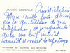 Janick Lederle peintre danse lettre et carte autographe exposition