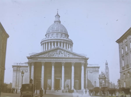 Paris Paris Panthéon Positif sur plaque de verre 1902 photographie