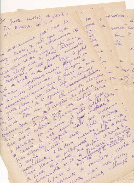 Extase opium, manuscrit autographe anonyme expérience Toulon fumerie