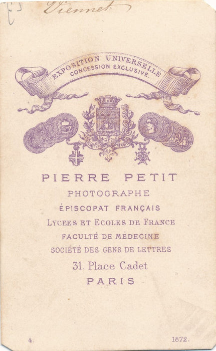 Jean-Pons-Guillaume VIENNET cdv albumine poète académie française photo