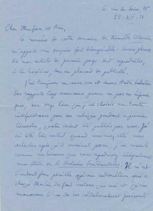 René Lalou 4 lettres autographes signées Giraudoux édition éditeur publicité
