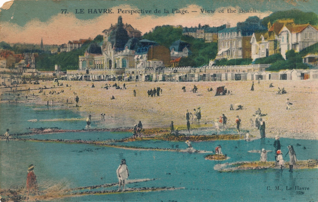 Le Havre Seine-Maritime 11 cartes postales plage navires bateaux