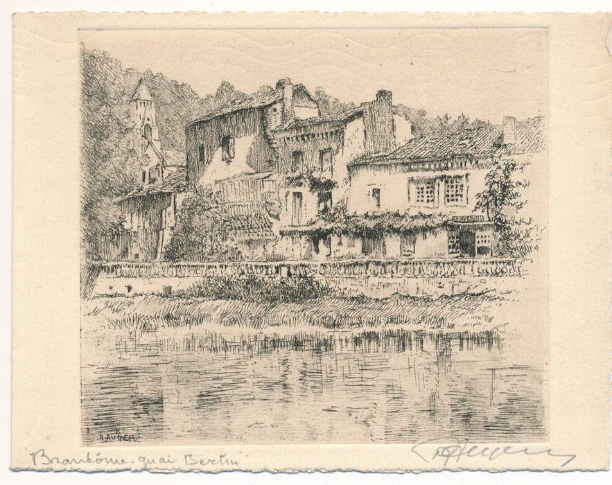 Raymond Léon AUGER 10 gravures originales signées 10 envois autographes 1 lettre