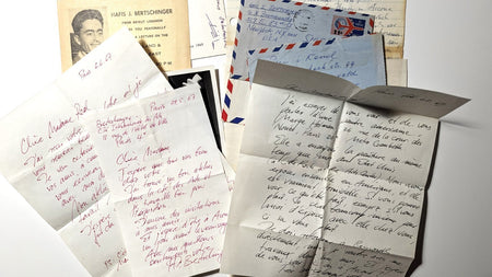 Hafis Joachim BERTSCHINGER Suisse artiste 7 lettres autographes