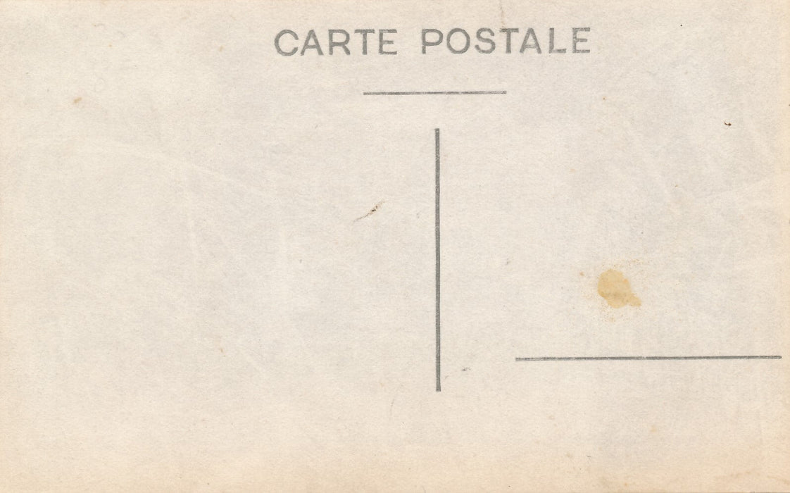 Carnaval possiblement Seine-inférieure Normandie CPA masque coiffes