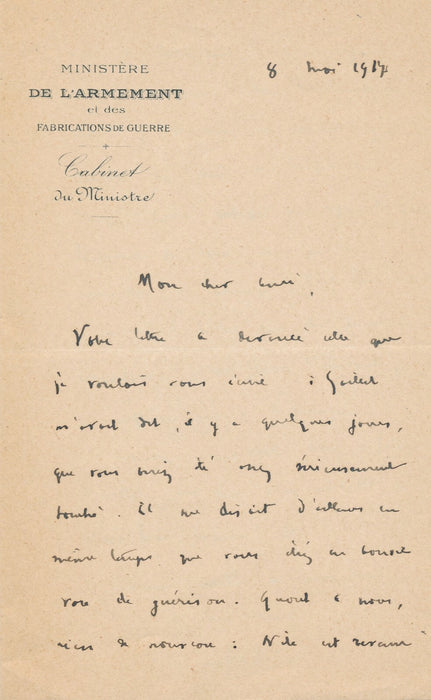 André RIVOIRE correspondance autographe 11 lettres autographes signées 