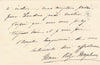Marie ROZE MAPLESON (1846-1926) cantatrice carte autographe signée