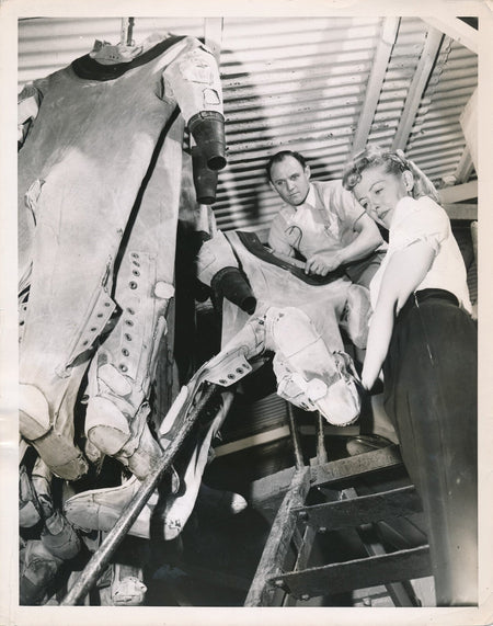 Combinaison scaphandre plongée photo photographie v. 1950