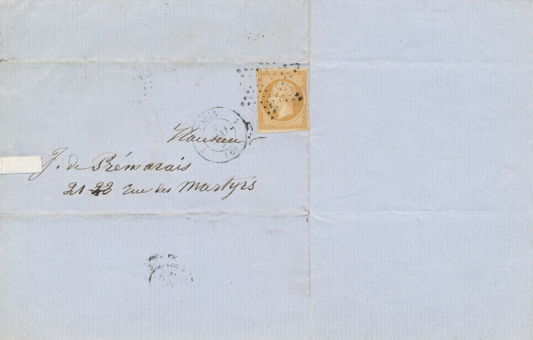 acteur théâtre Hippolyte TISSERANT lettre autographe signée Prémaray santé