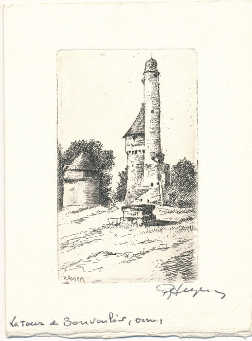 Raymond Léon AUGER 10 gravures originales signées 10 envois autographes 1 lettre