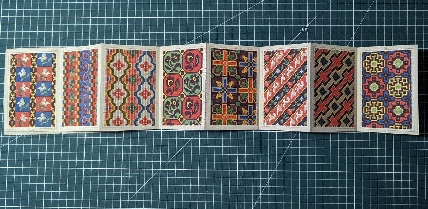 A. ROUYER dessinateur broderies tapisseries dépliant v. 1880 motifs imprimés
