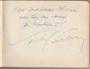 ALBUM AMICORUM 17 signatures Sacha Guitry Louis Jouvet Darrieux et 1 aquarelle