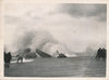 Accident appontage avion 1945, armée anglaise photo photographie presse
