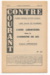 Anarchisme Contre Courant 2 numéros n° 66 - 1955 et n° 19 - 1958