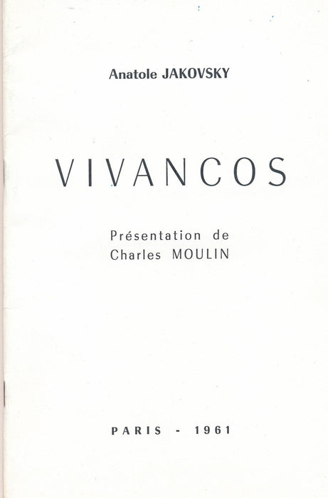 envoi autographe signé Charles Moulin 1961