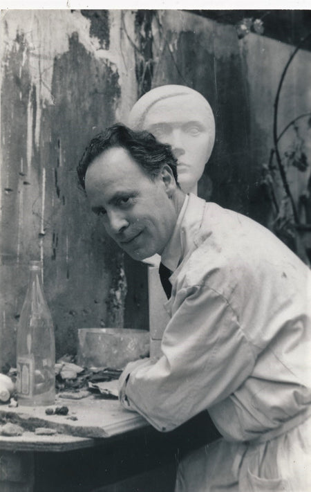 photographie sculpteur portrait argentique époque années 50