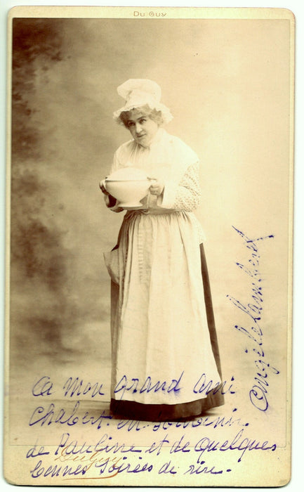  début du XIXe siècle Photographie dédicacée signée