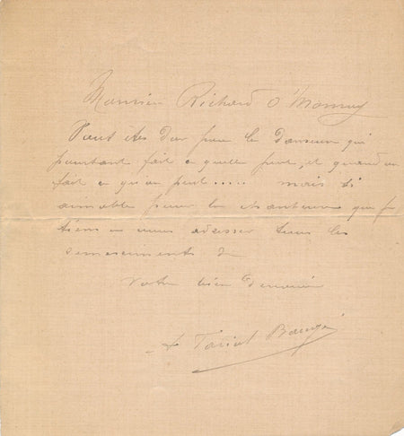 Anna TARIOL BAUGÉ vous êtes dur avec la danseuse Richard O’Monroy autographe