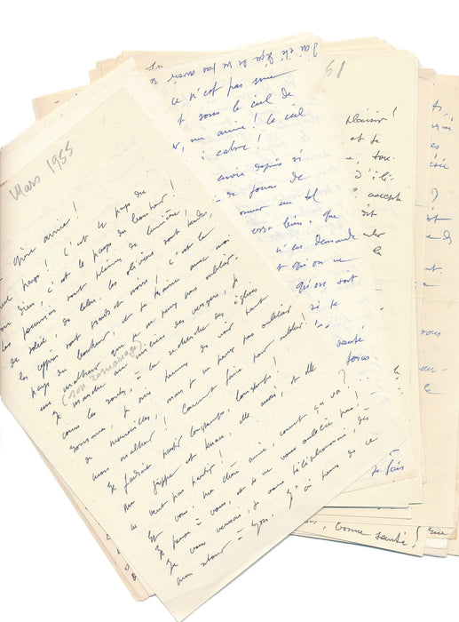 Antoine Demilly 25 lettres autographes signées Tony à sa libraire littérature