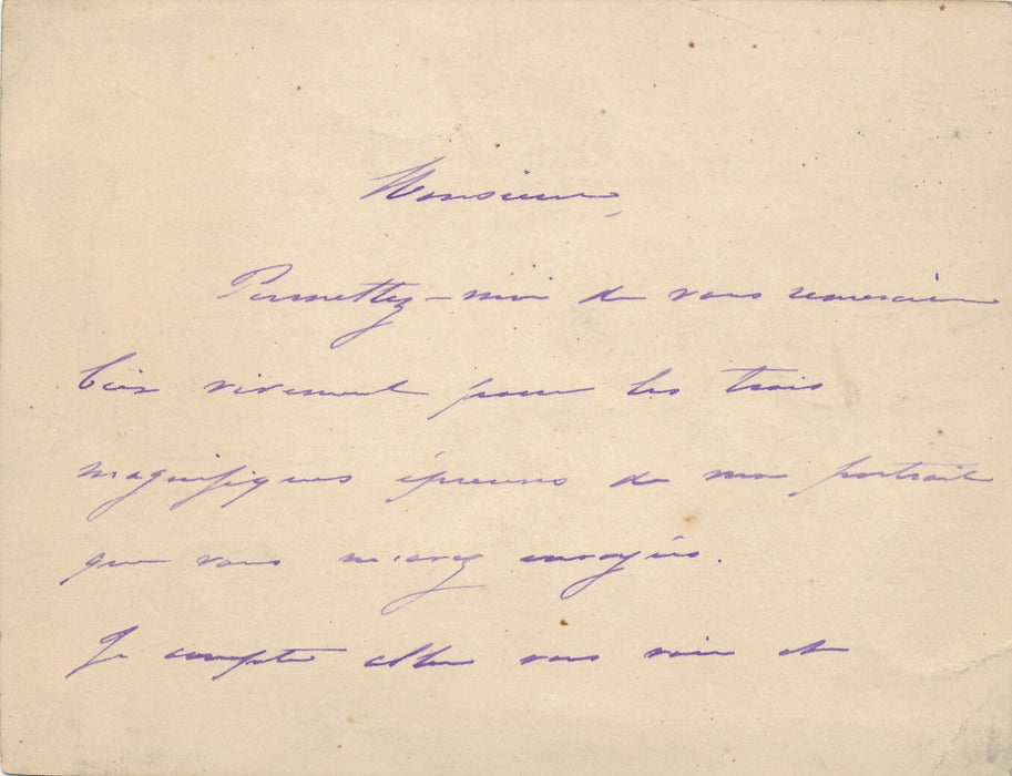 Antoine MARMONTEL pianiste carte autographe signée il aime ses portraits photos 