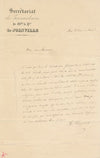 François d'Orléans 2 lettres autographes signées
