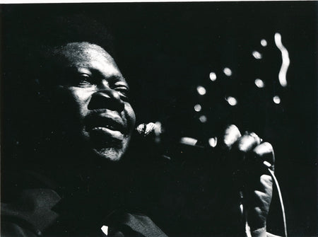 Photo BB king tirage argentique époque vin des années 60 Fauchard blues visage