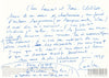 Caroline LAMARCHE carte postale autographe signée : poèmes inédits