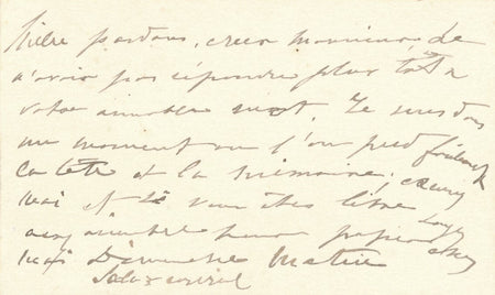 Caroline SALLA perd la tête carte de visite autographe signée opéra cantatrice