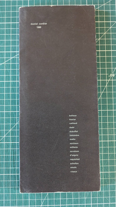 Exposition collective galerie Daniel Cordier Paris 1960 Bellmer Bissier Dado...