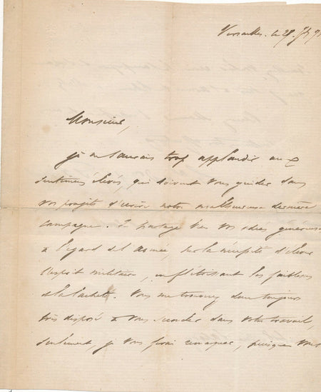 Victor PAJOL écrire la guerre France Prusse autographe signée Prusse Sedan Metz