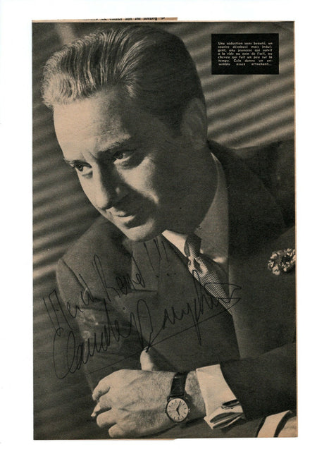 Claude DAUPHIN (1903-1978), acteur signature autographe sur coupure presse