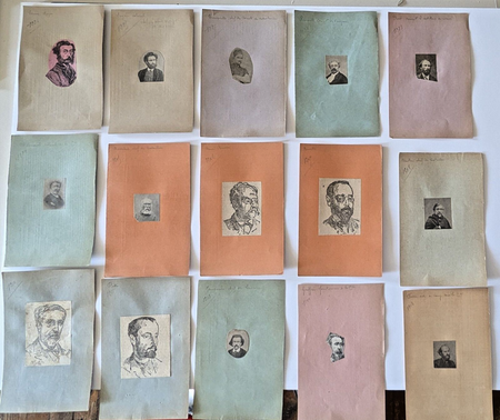 Commune belle collection 40 portraits imprimé époque ET photo et 20 portraits