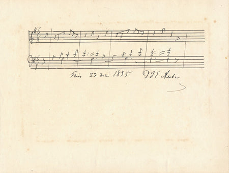 Daniel François Esprit AUBER portée musicale autographe signée musique