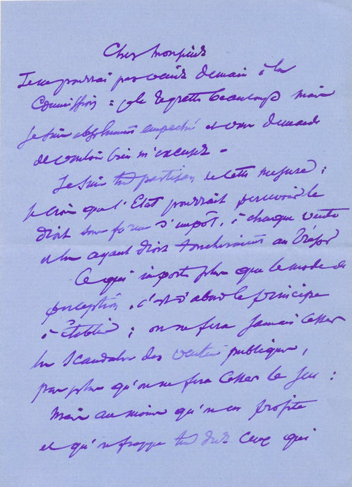 Edouard DETAILLE lettre autographe signée droit d'auteur contre la spéculation