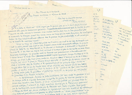 amiral phares Afrique du Nord divers documents autographes ou non