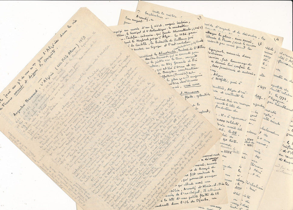  amiral fouilles Hippone notes autographes histoire Algérie