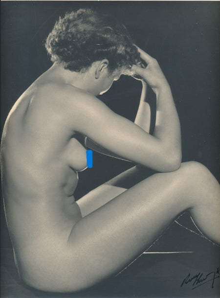 Etude de nu femme Roger DELPIROU photo photographie signée datée 1949