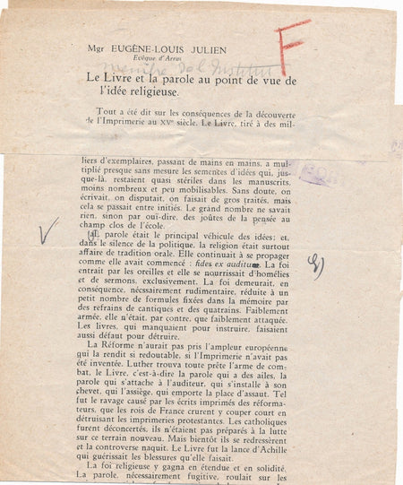 textes corrections autographes imprimerie 