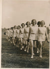 Fête Sport féminin 1937 photographie argentique d'époque stade Pershing Paris
